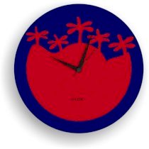  Klok Banyan Tree Wall Clock Red And Blue KL593DE67ZYYINDFUR