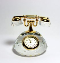 Mini Crystal Telephone Clock