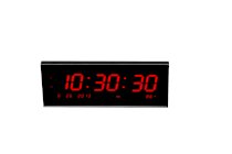 Large Led Digital Clock & Calendar - Best Multi-Alarm Led Clock With Seconds For Desk Or Wall