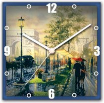 StyBuzz Couple on Street Art Analog Wall Clock