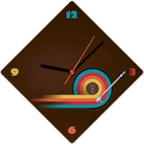 Lovely Collection Grovy Record Music Analog Wall Clock