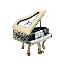 Sanis Enterprises Baby Grand Piano Clock, 2 by 2-Inch