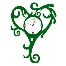 Klok Heart Tail Wall Clock Green KL593DE21ZWWINDFUR