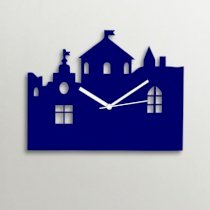 Timezone City Court Wall Clock Dark Blue TI430DE07YXKINDFUR
