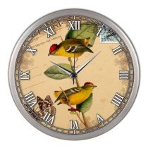 Colorsaga Birds On Letter Wall Clock CO927DE10PJLINDFUR