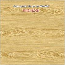 Gạch lát nền Ceramic vân bóng gỗ 600x600 KAG-6208