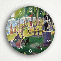 Afternoon on the Island of La Grande Jatte by Seurat 6" Silent Wall Clock (Includes Desk/Table Stand)
