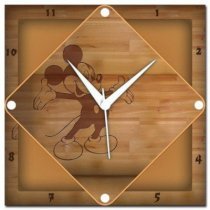WebPlaza Mickey Mouse Analog Wall Clock (Multicolor)