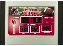 Oklahoma Sooners OU NCAA Scoreboard Desk & Alarm Clock