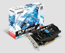 MSI R7 250X 1GD5 (ATI Radeon R7 250X, 1024MB GDDR5, 128 bit, PCI Express x16 3.0)