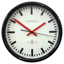Lascelles Swiss Station Wall Clock, Cream, Dia.30cm