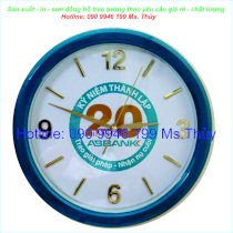 Đồng hồ treo tường in logo Phú Mỹ DHTT-PM45