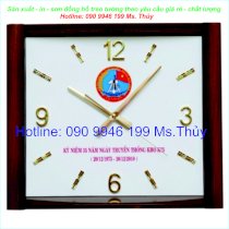 Đồng hồ treo tường in logo Phú Mỹ DHTT-PM31