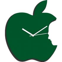 Fab Time Green Colored Apple Wall Clock FA116DE01TPIINDFUR