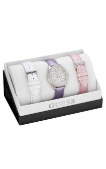 GUESS Women's in White, Pink & Lilac 36mm  58105