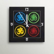 ArtEdge Colorful Four Om Wall Clock GA420DE53FZEINDFUR