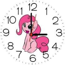 Ellicon B85 Funny Cartoon Analog Wall Clock (White) 