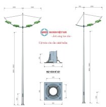 Cột tròn côn cần cánh buồm DVC