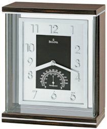 Bulova Reverie Thermometer Table Clock