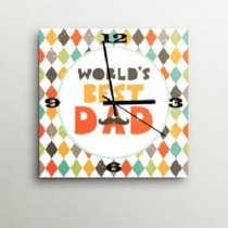 ArtEdge Worlds Best Dad Wall Clock