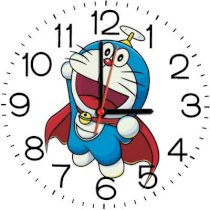  Ellicon B296 Super Doraemon Cartoon Analog Wall Clock (White) 