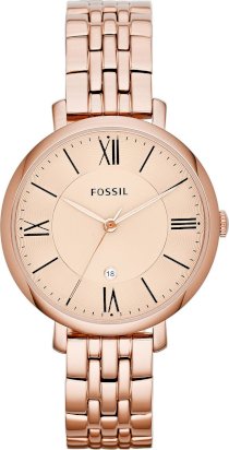 Fossil Women's Jacqueline Rose Gold-Tone Watch 36mm 65189