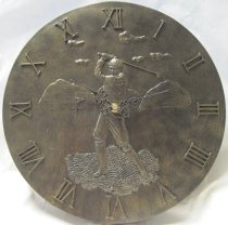 Gentleman Golfer Bronze Finish Wall Clock for Home, Office, or Gift