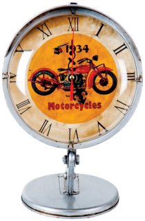Wilco Imports, Décor-Motor Light Clock, 8.75-inches x 9.25-inches x 13.5-inches
