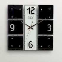 Safal Quartz Bold Beauty Wall Clock Black And White SA553DE82CNPINDFUR
