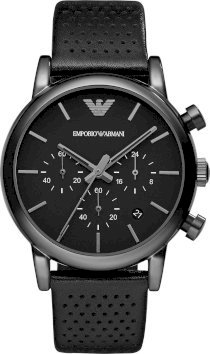    Emporio Armani Men's Chronograph Leather 41mm 64178