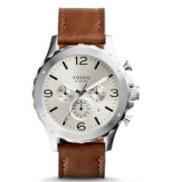 Fossil Men's Nate Chronograph Leather Watch - 46mm 64969
