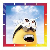  Moneysaver Minion Despicable Analog Wall Clock (Multicolor) 