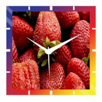  Moneysaver Strawberries Analog Wall Clock (Multicolor) 