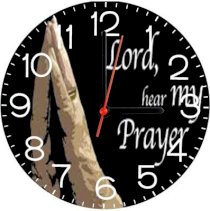 Ellicon 300 Lord Hear My Prayer Analog Wall Clock (White) 