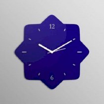 Pyramid Clocks Vintage Six Twelve Blue Wall Clock