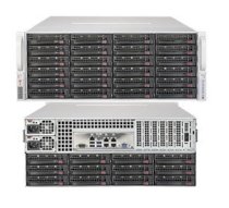 Server Supermicro SuperServer 6048R-E1CR36H (Black) (SSG-6048R-E1CR36H)  E5-2640 v3 (Intel Xeon E5-2640 v3 2.60GHz, RAM 8GB, PS 1280W, Không kèm ổ cứng)