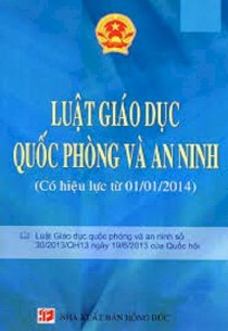 Luật giáo dục quốc phòng và an ninh