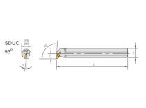 Cán dao tiện trong Marox S10M-SDUCR/L07