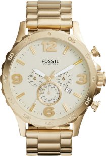 Fossil Men's Nate Chronograph Stainless Steel Watch 50mm 64996