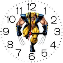 Ellicon B134 Wolverine Cartoon Analog Wall Clock (White) 