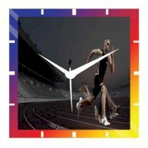  Moneysaver Runner Analog Wall Clock (Multicolor) 