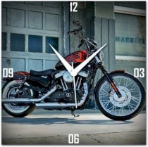  WebPlaza Harley Davidson Nightster Analog Wall Clock (Multicolor) 