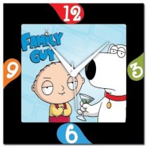  WebPlaza Family Guy Analog Wall Clock (Multicolor) 