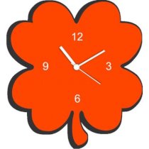 Fab Time Orange Flower Wall Clock FA116DE87TEIINDFUR