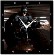  Shoprock Batman on Bike Analog Wall Clock (Black) 