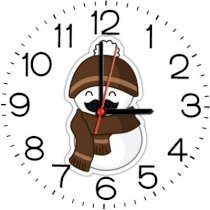 Ellicon B246 Funny Cartoon Analog Wall Clock (White) 