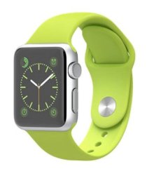 Đồng hồ thông minh Apple Watch Sport 42mm Silver Aluminum Case with Green Sport Band