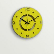 ArtEdge Elegant Yellow Numeric Laser Cut Work Wall Clock AR421DE72GZJINDFUR