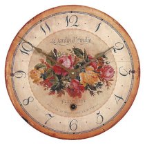 Lascelles Emilie Wall Clock, Cream, Dia.36cm