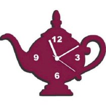 Fab Time Lilac Tea Kettle Wall Clock FA116DE98TABINDFUR